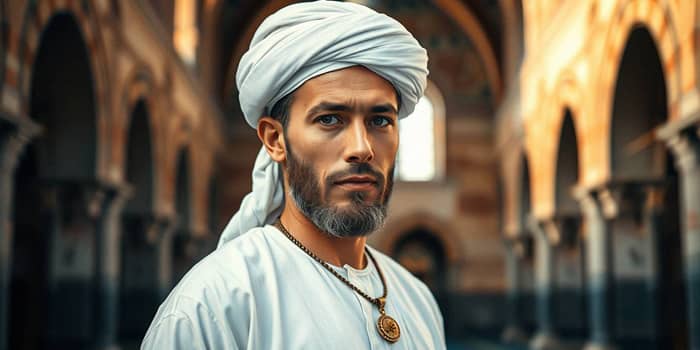 homme portant un collier