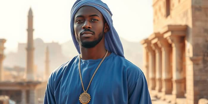 homme portant un collier